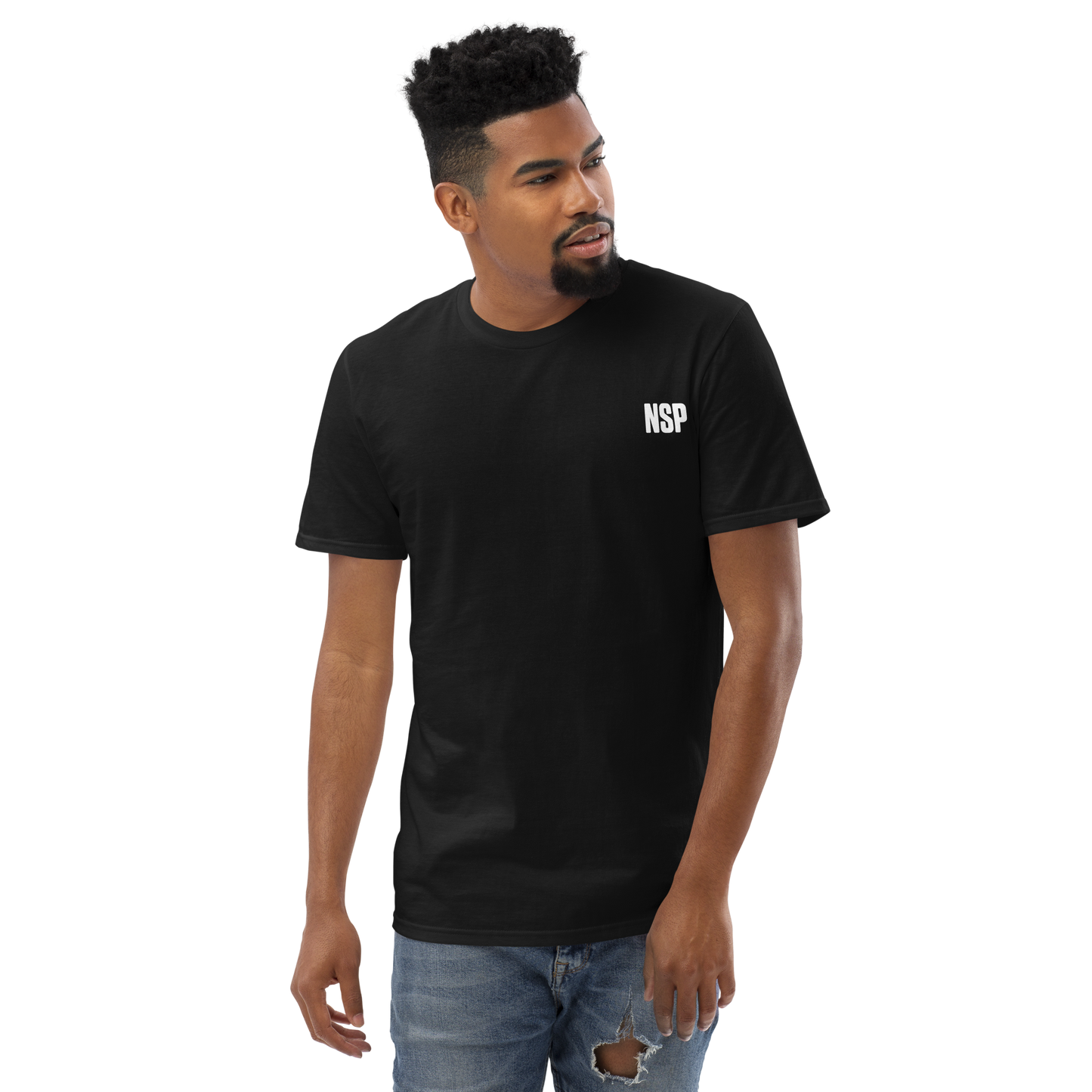 Men Short-Sleeve T-Shirt  NSP USA Black 