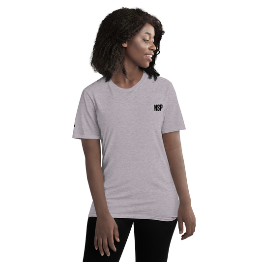 Women's Light Short-Sleeve T-Shirt  NSP USA Heather Grey 